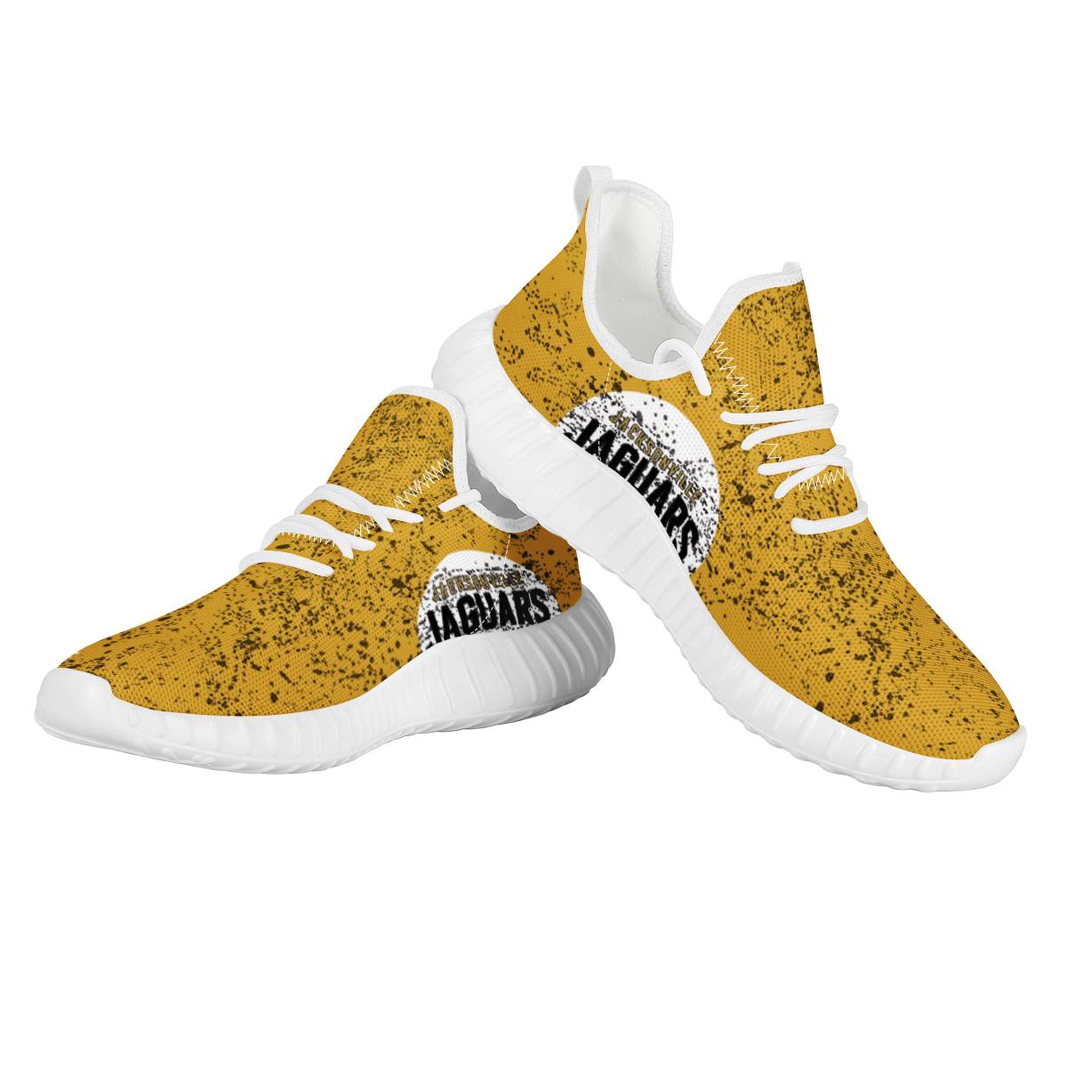 Men's Jacksonville Jaguars Mesh Knit Sneakers/Shoes 004